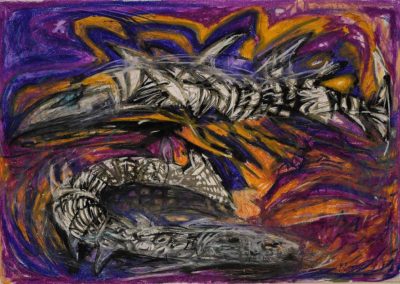 Dvě rYBy (fialová) 2018